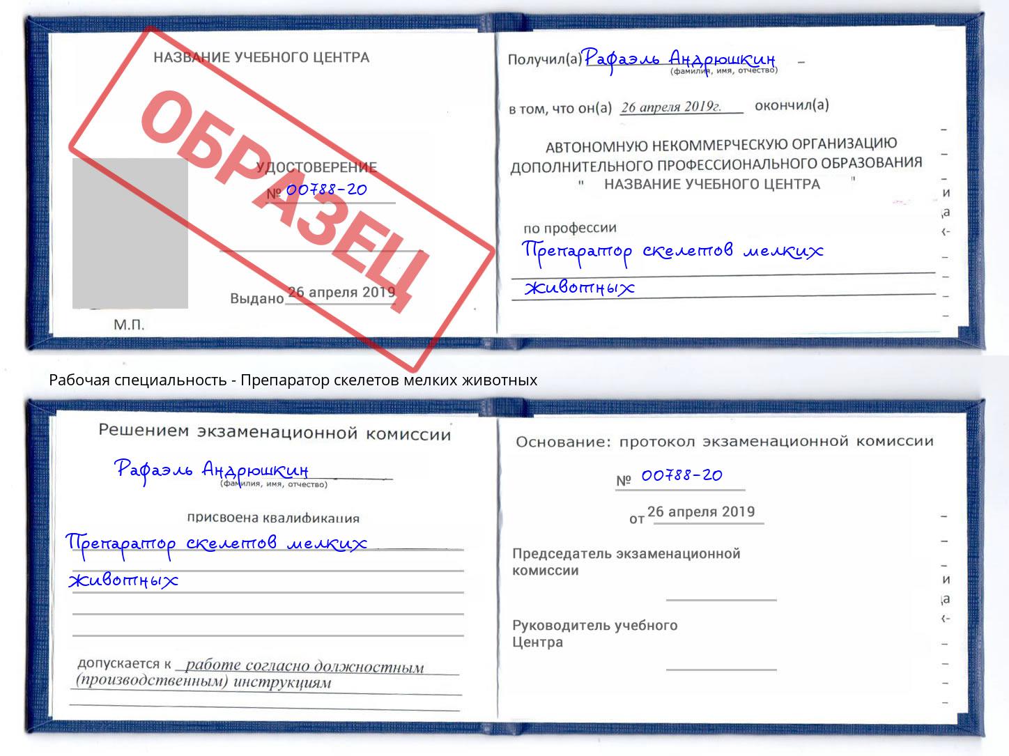 Препаратор скелетов мелких животных Ликино-Дулёво